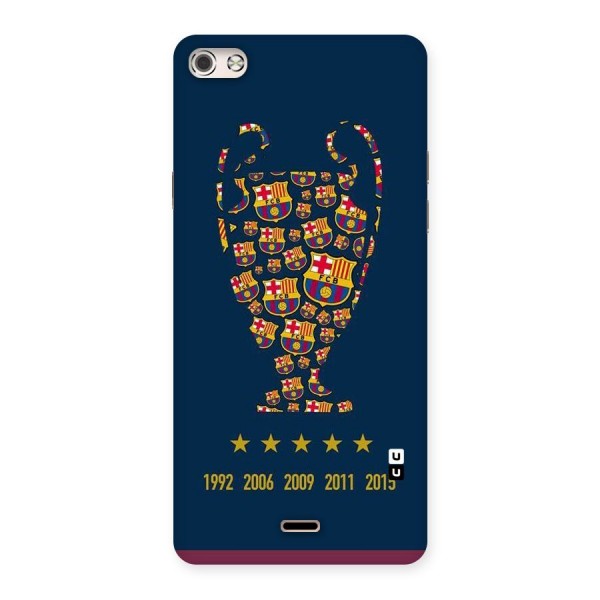 Trophy Team Back Case for Micromax Canvas Silver 5