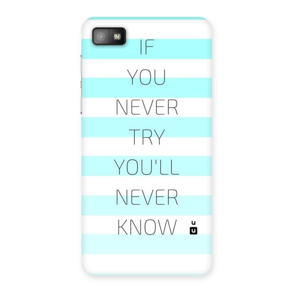Try Know Back Case for Blackberry Z10
