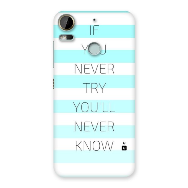 Try Know Back Case for Desire 10 Pro