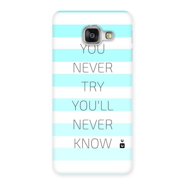 Try Know Back Case for Galaxy A3 2016