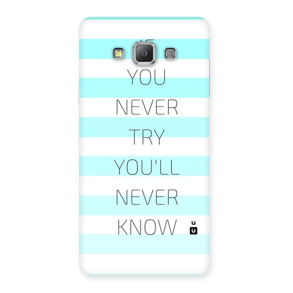 Try Know Back Case for Galaxy A7