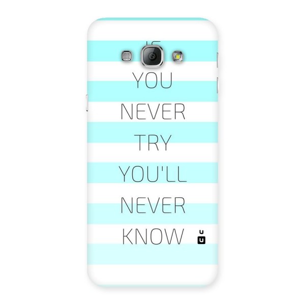 Try Know Back Case for Galaxy A8