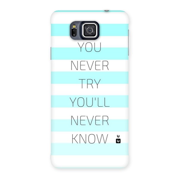 Try Know Back Case for Galaxy Alpha