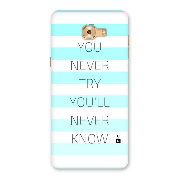 Try Know Back Case for Galaxy C9 Pro