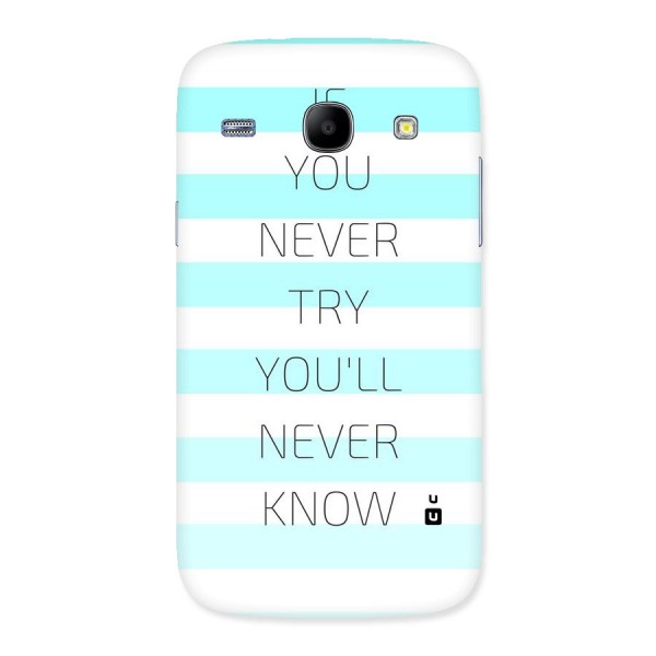 Try Know Back Case for Galaxy Core