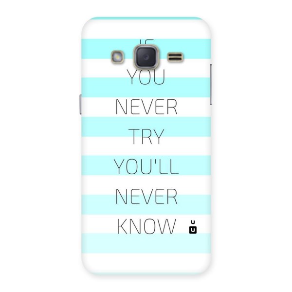 Try Know Back Case for Galaxy J2