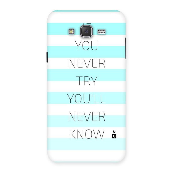 Try Know Back Case for Galaxy J7