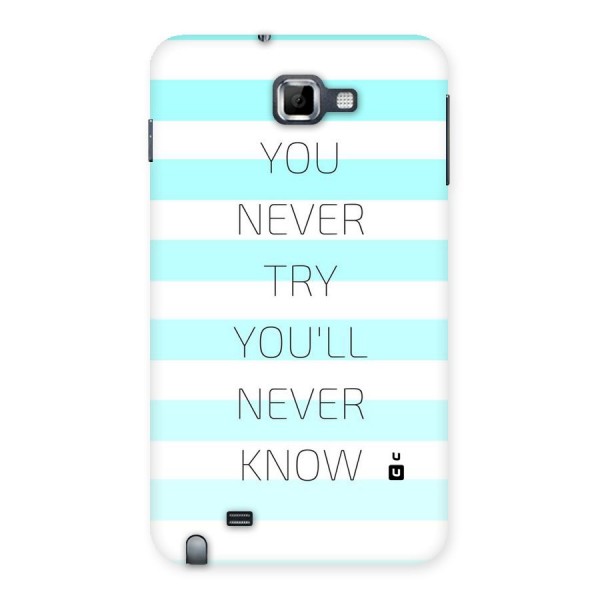 Try Know Back Case for Galaxy Note