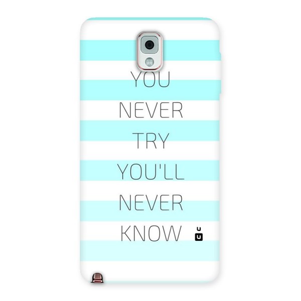 Try Know Back Case for Galaxy Note 3
