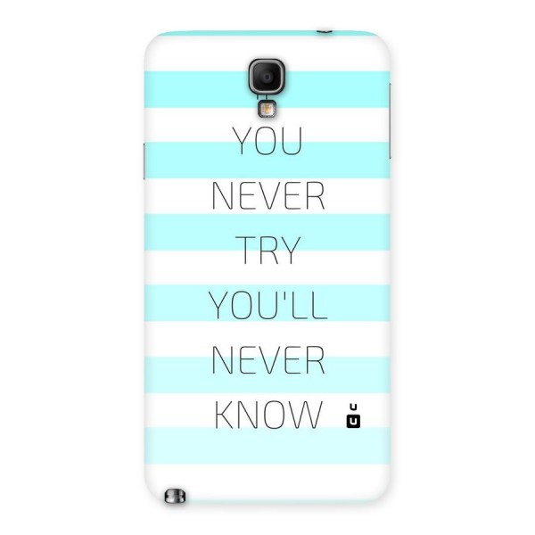 Try Know Back Case for Galaxy Note 3 Neo
