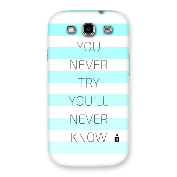 Try Know Back Case for Galaxy S3