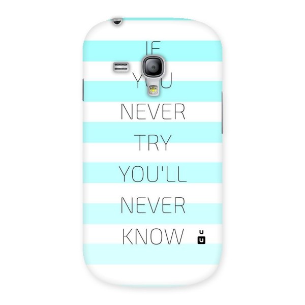 Try Know Back Case for Galaxy S3 Mini