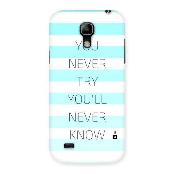 Try Know Back Case for Galaxy S4 Mini