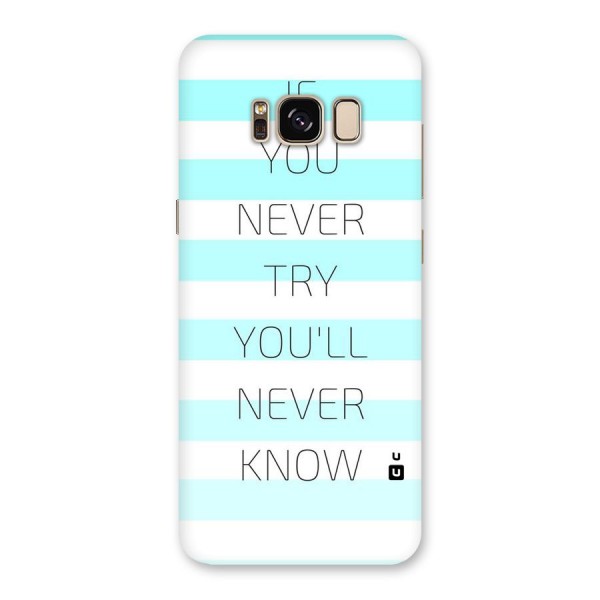 Try Know Back Case for Galaxy S8