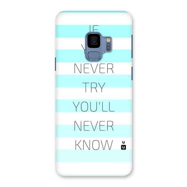Try Know Back Case for Galaxy S9