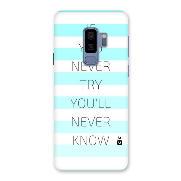 Try Know Back Case for Galaxy S9 Plus