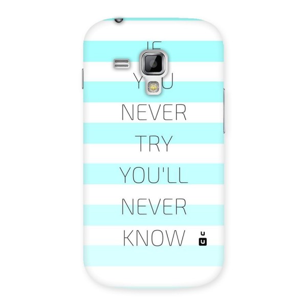 Try Know Back Case for Galaxy S Duos