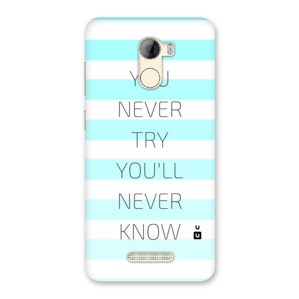 Try Know Back Case for Gionee A1 LIte