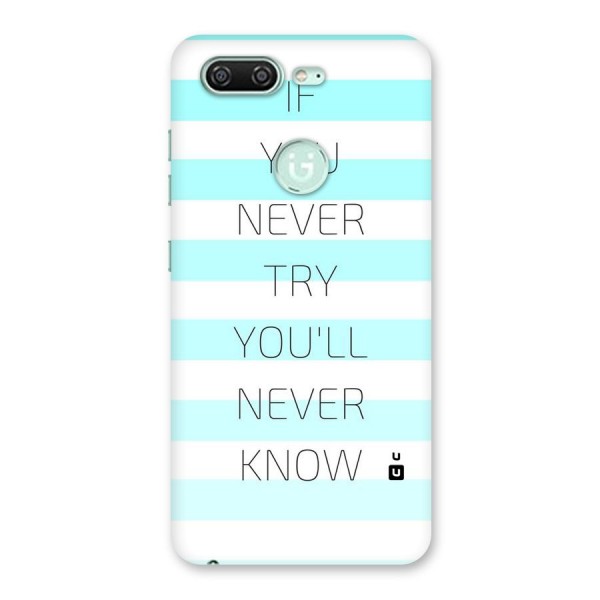Try Know Back Case for Gionee S10