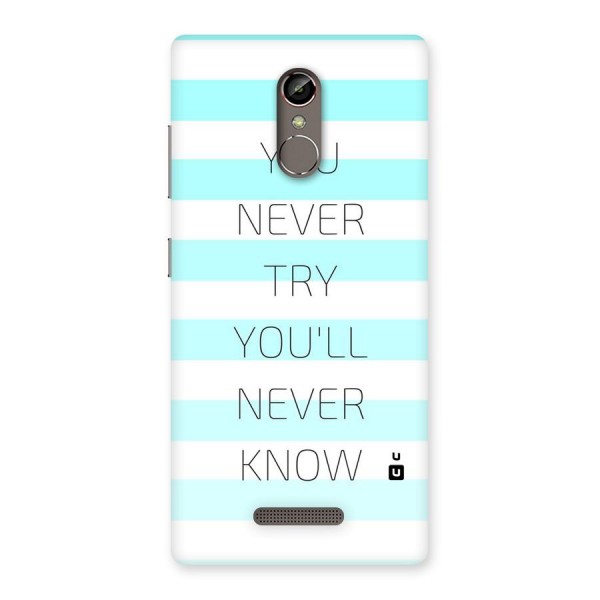 Try Know Back Case for Gionee S6s