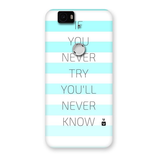 Try Know Back Case for Google Nexus-6P