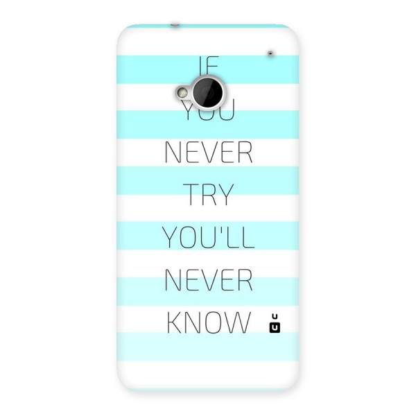 Try Know Back Case for HTC One M7