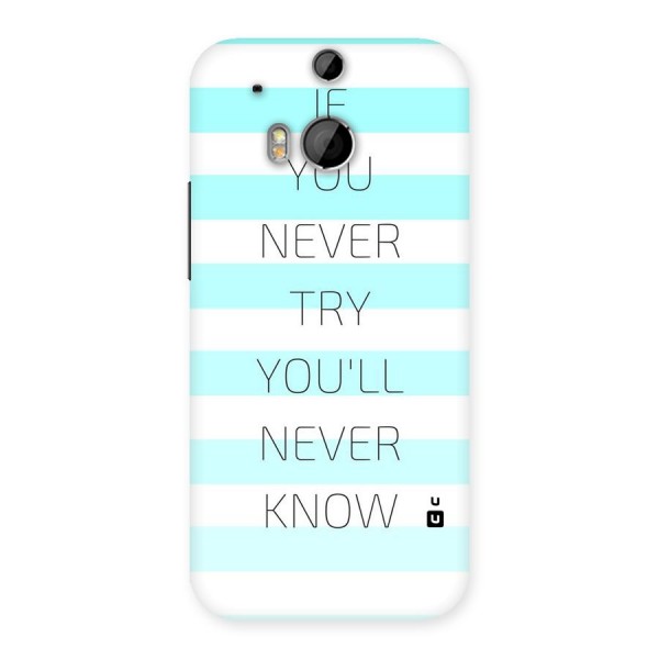Try Know Back Case for HTC One M8