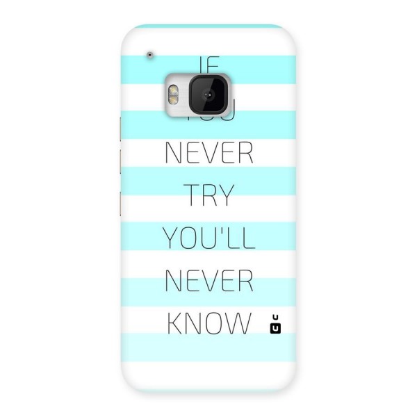 Try Know Back Case for HTC One M9