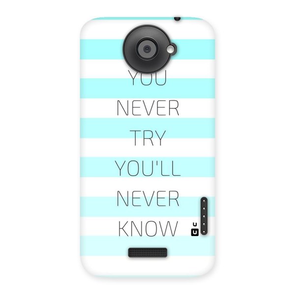 Try Know Back Case for HTC One X