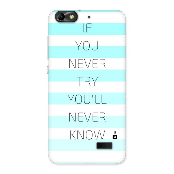Try Know Back Case for Honor 4C