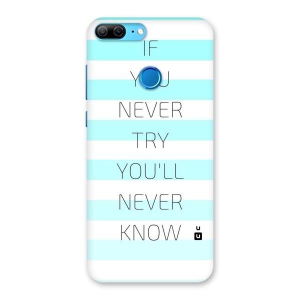 Try Know Back Case for Honor 9 Lite