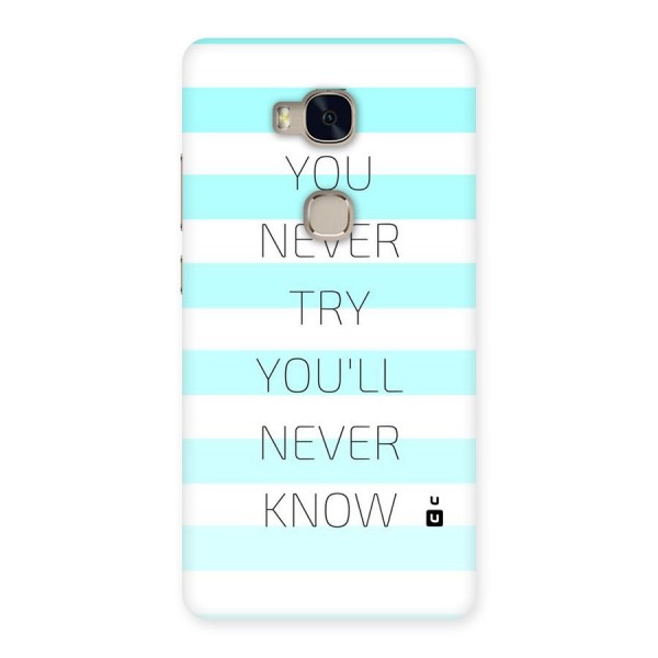 Try Know Back Case for Huawei Honor 5X