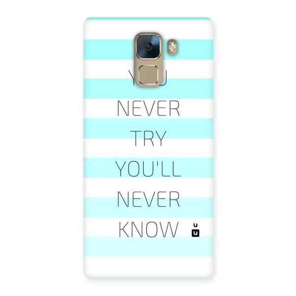Try Know Back Case for Huawei Honor 7