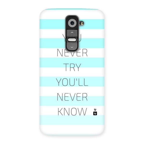 Try Know Back Case for LG G2