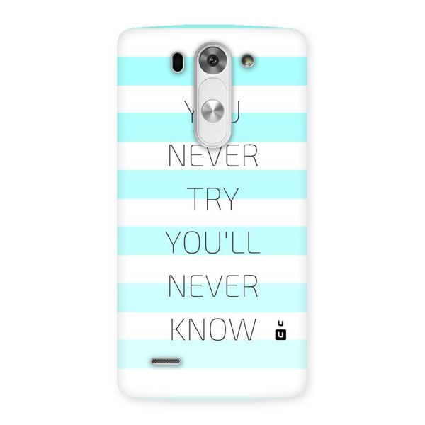 Try Know Back Case for LG G3 Mini