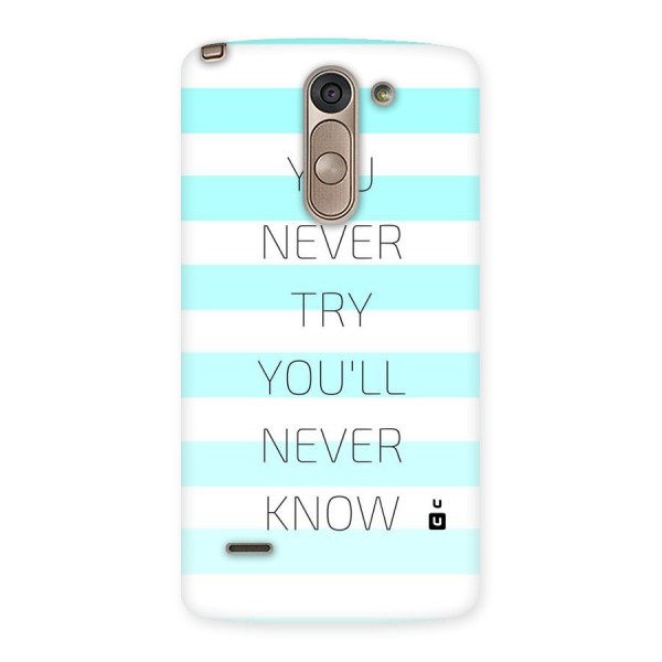 Try Know Back Case for LG G3 Stylus