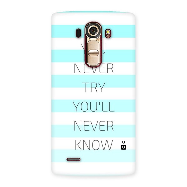 Try Know Back Case for LG G4