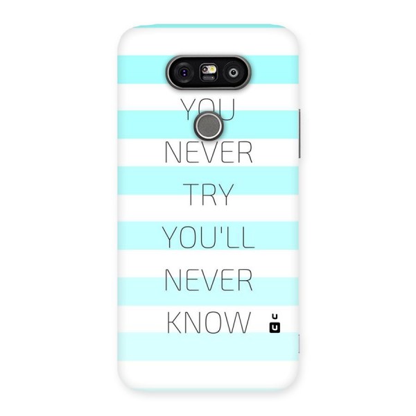 Try Know Back Case for LG G5