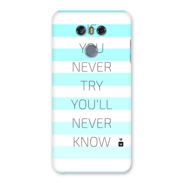 Try Know Back Case for LG G6