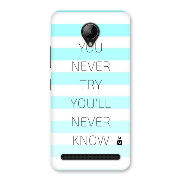 Try Know Back Case for Lenovo C2