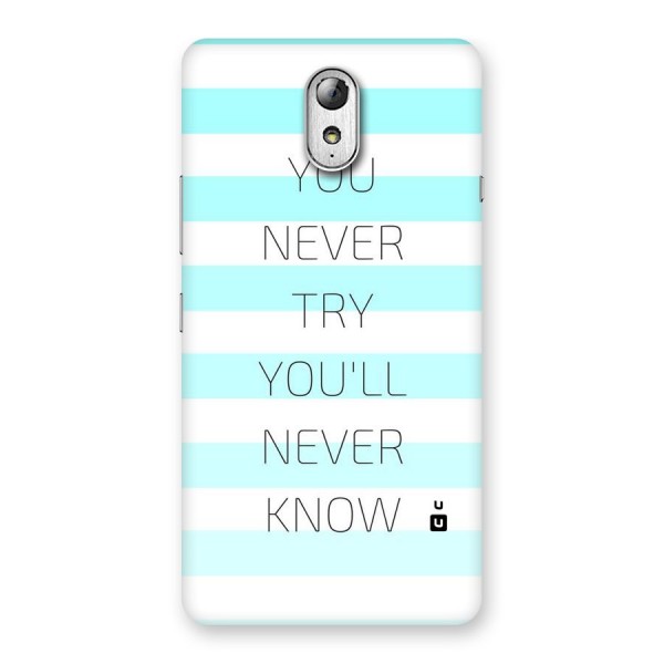 Try Know Back Case for Lenovo Vibe P1M