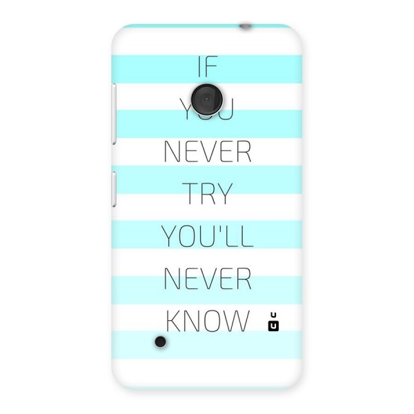 Try Know Back Case for Lumia 530