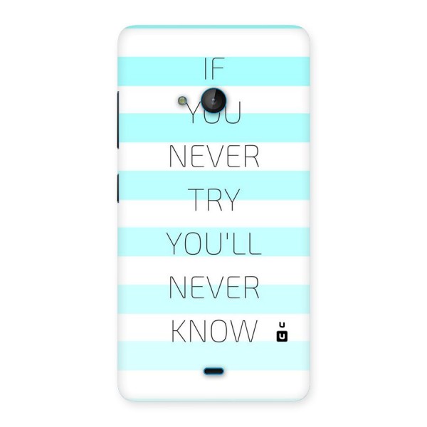 Try Know Back Case for Lumia 540