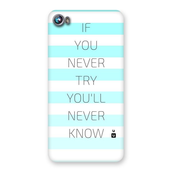 Try Know Back Case for Micromax Canvas Fire 4 A107