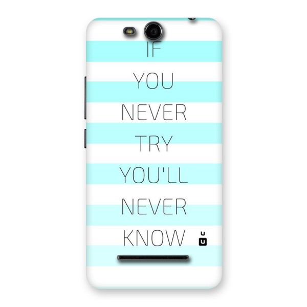 Try Know Back Case for Micromax Canvas Juice 3 Q392