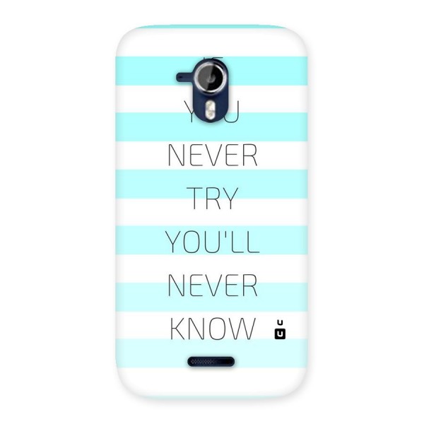 Try Know Back Case for Micromax Canvas Magnus A117