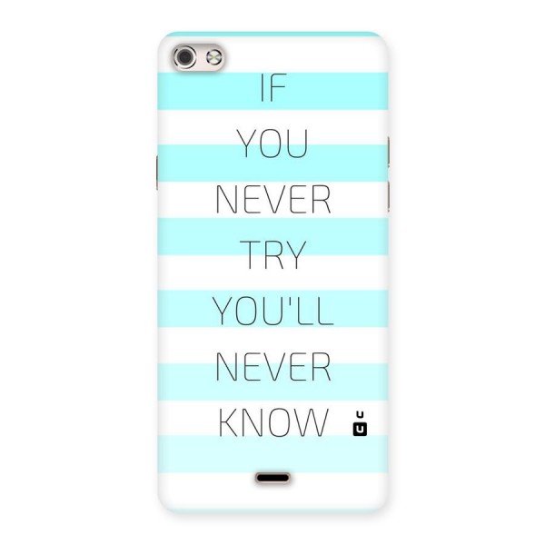 Try Know Back Case for Micromax Canvas Silver 5