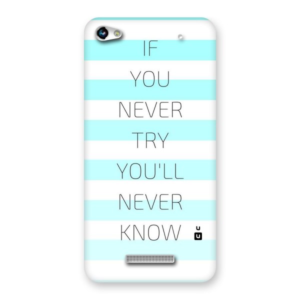 Try Know Back Case for Micromax Hue 2