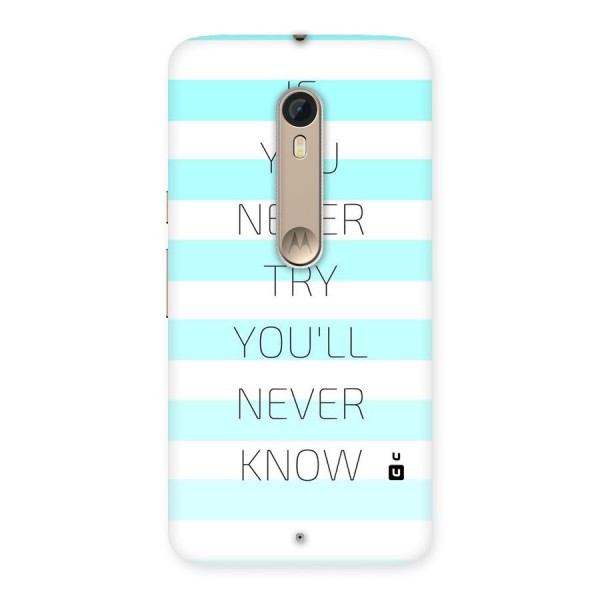 Try Know Back Case for Motorola Moto X Style