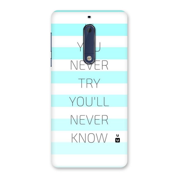 Try Know Back Case for Nokia 5